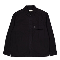 Clean Cotton Overshirt Black