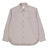 Brushed Wool Optic Overshirt Grey