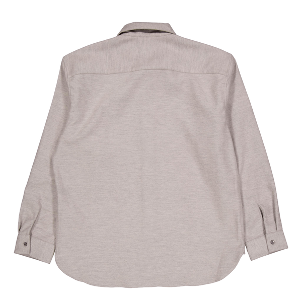 Brushed Wool Optic Overshirt Grey