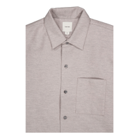 Brushed Wool Optic Overshirt Grey