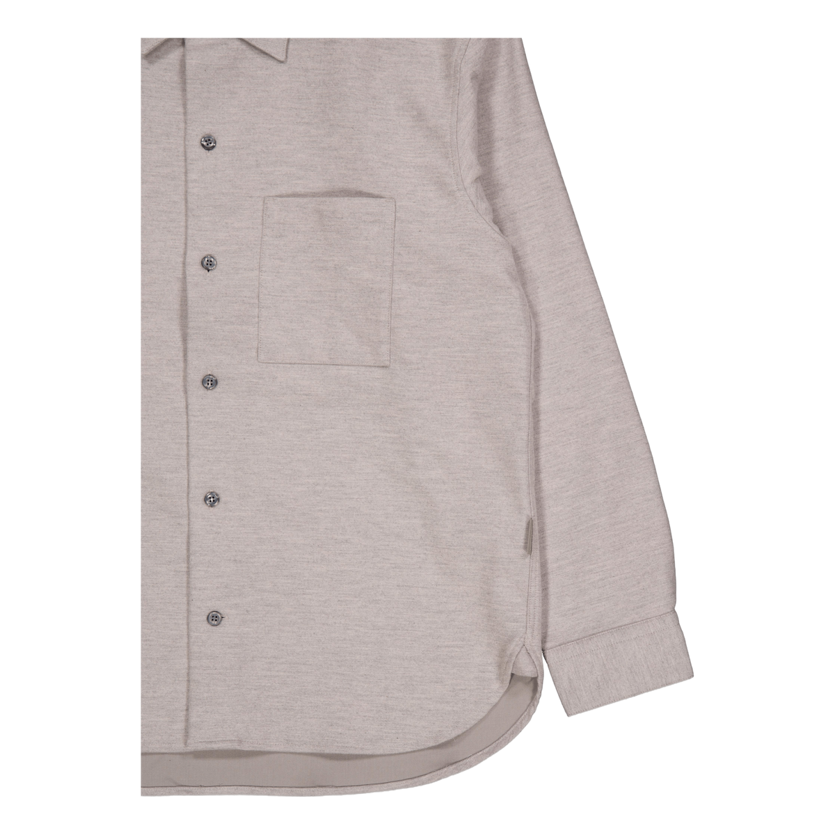 Brushed Wool Optic Overshirt Grey