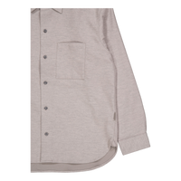 Brushed Wool Optic Overshirt Grey