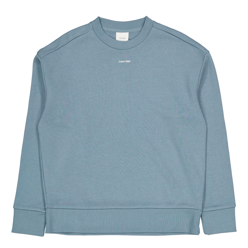 Nano Logo Cotton Modal Crew Blue