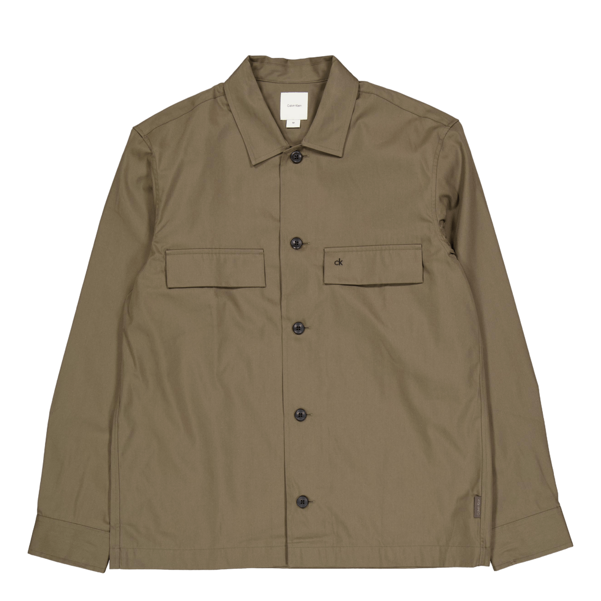 Cotton Blend Overshirt Grey