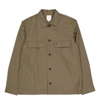 Cotton Blend Overshirt Grey