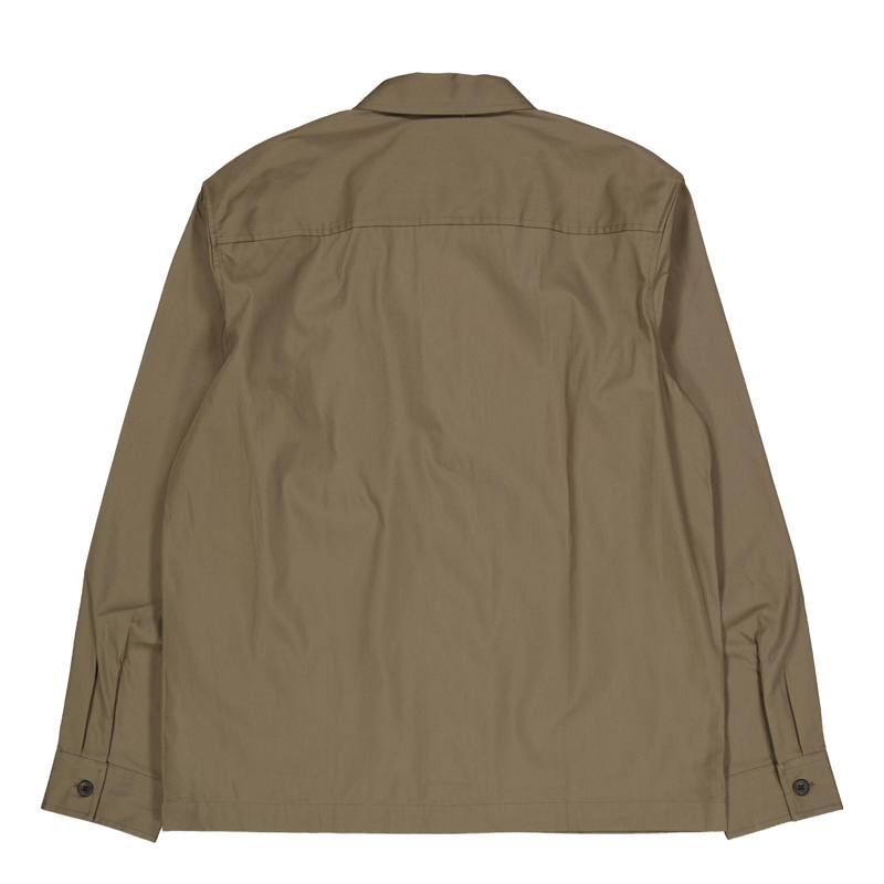 Cotton Blend Overshirt Grey