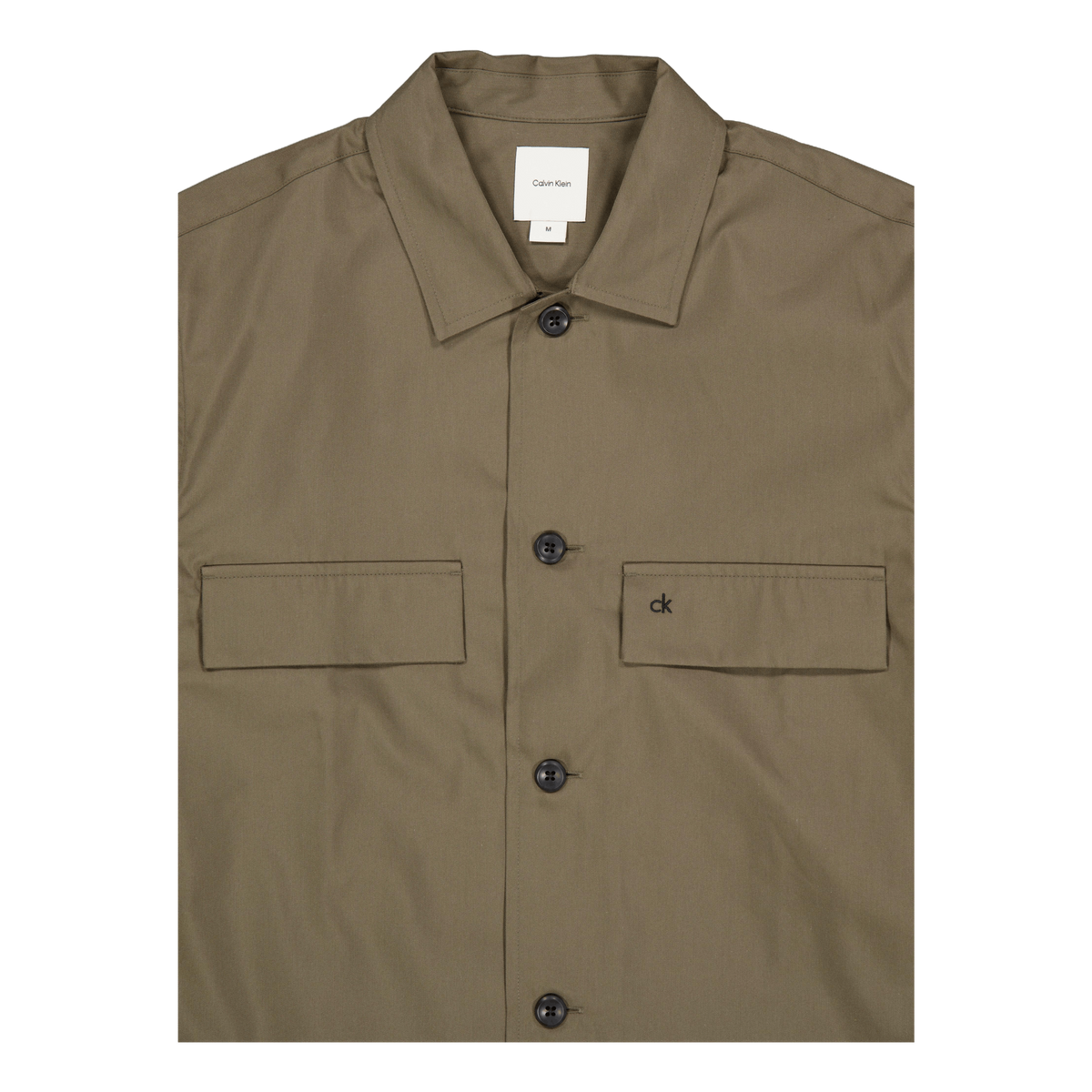 Cotton Blend Overshirt Grey