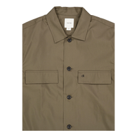 Cotton Blend Overshirt Grey