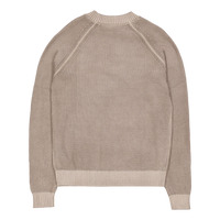 Washed Raglan Sweater Grey