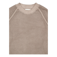 Washed Raglan Sweater Grey