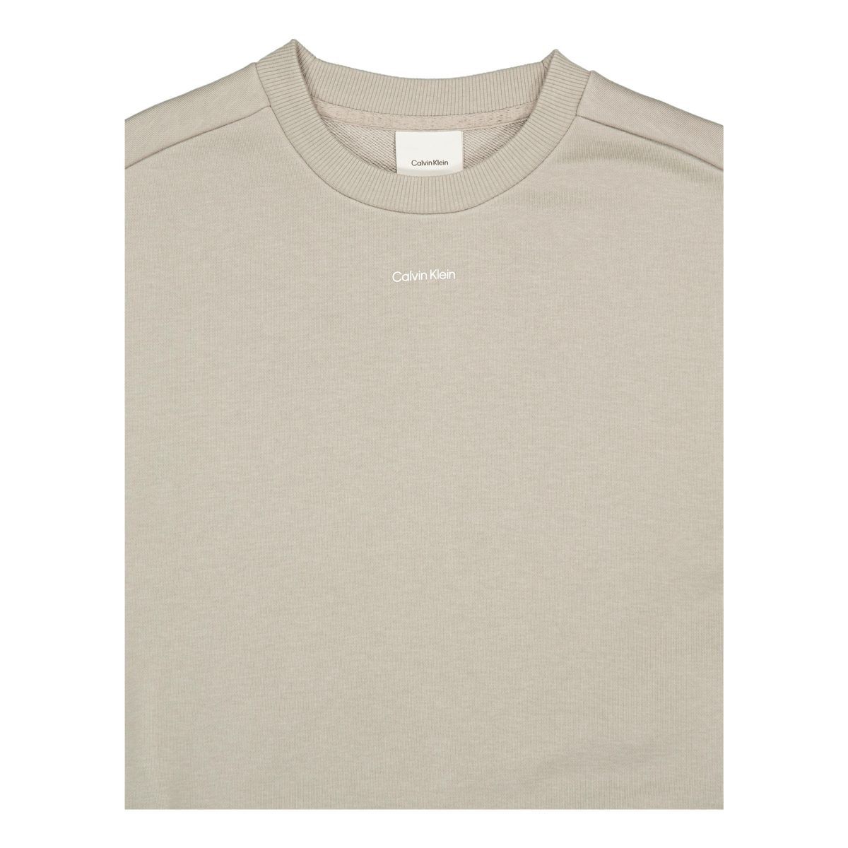 Nano Logo Cotton Modal Crew Khaki