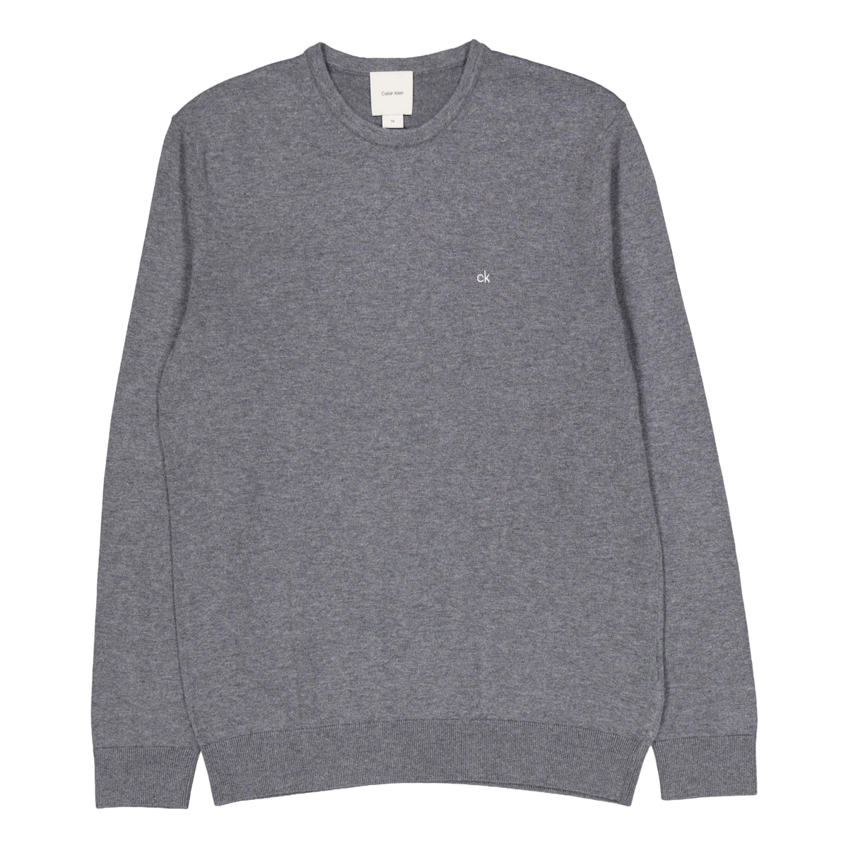 Cotton Silk Blend Cn Sweater Grey