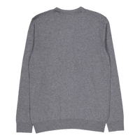 Cotton Silk Blend Cn Sweater Grey