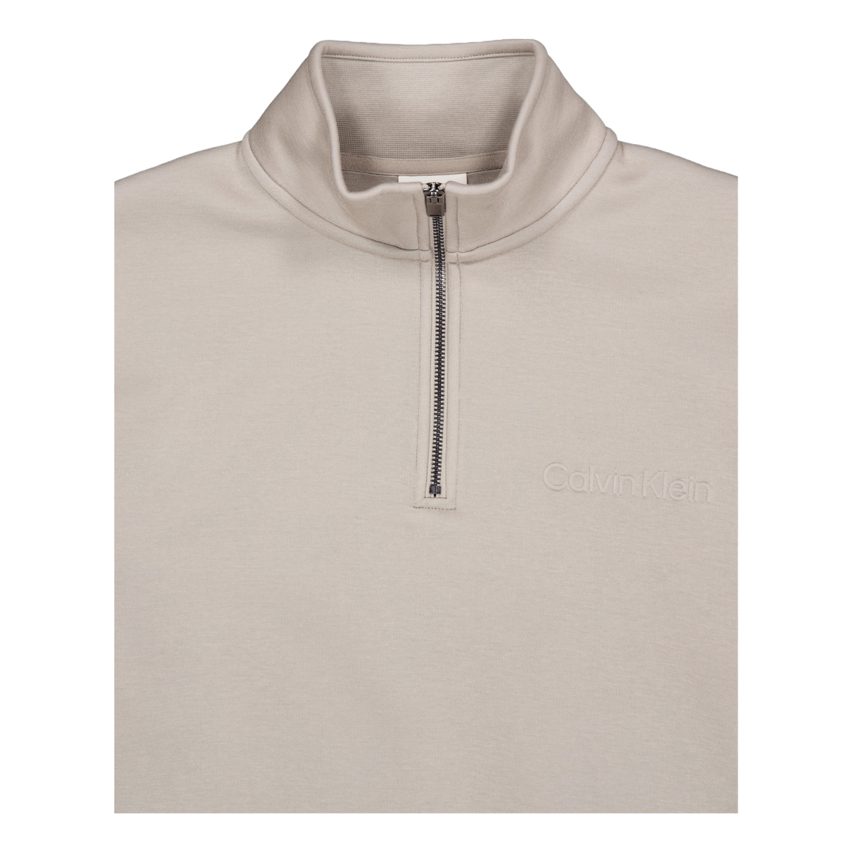 Calvin Klein Spacer Embossed Logo Q-zip Khaki