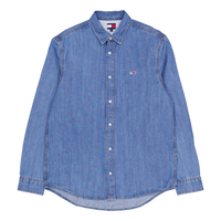 Rglr Fit Shirt Mid Blue Denim