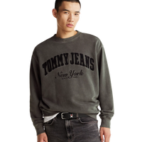 Tjm Rlx Vintage Varsity Crew Black