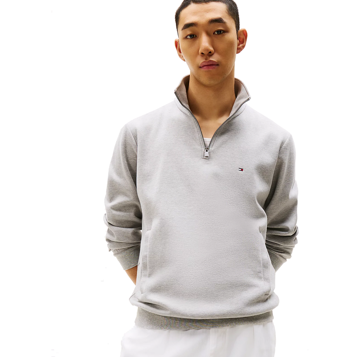 Essential Fleece 1/4 Zip Grey