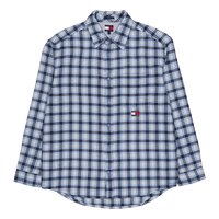 Tjm Badge Flannel Shirt Ext Blue