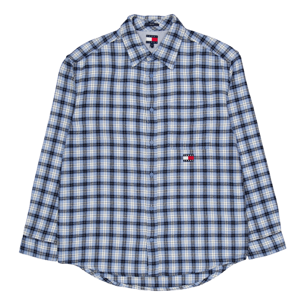 Tjm Badge Flannel Shirt Ext Blue