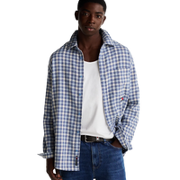 Tjm Badge Flannel Shirt Ext Blue