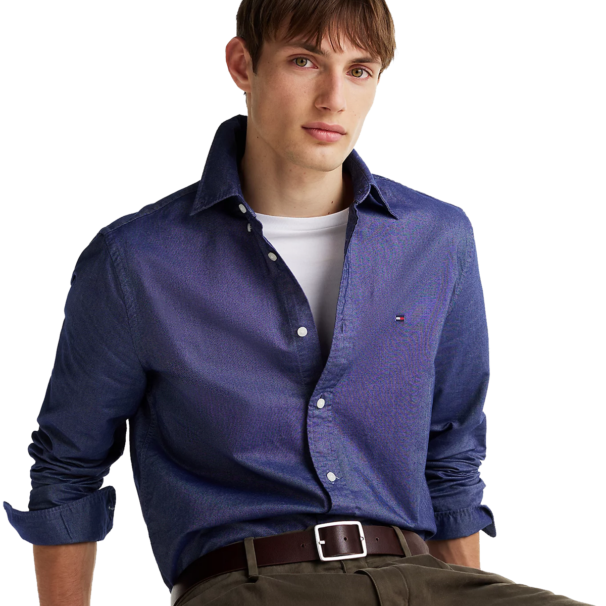 Solid Heritage Oxford Rf Shirt Blue