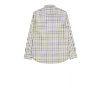 Brushed Linen Gingham Rf Shirt White