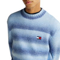 Tjm Reg Ombre Cneck Sweater Blue