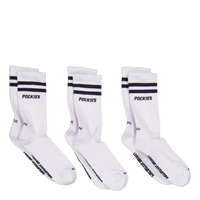 3-pack Navy Striped L.a. Socks Navy