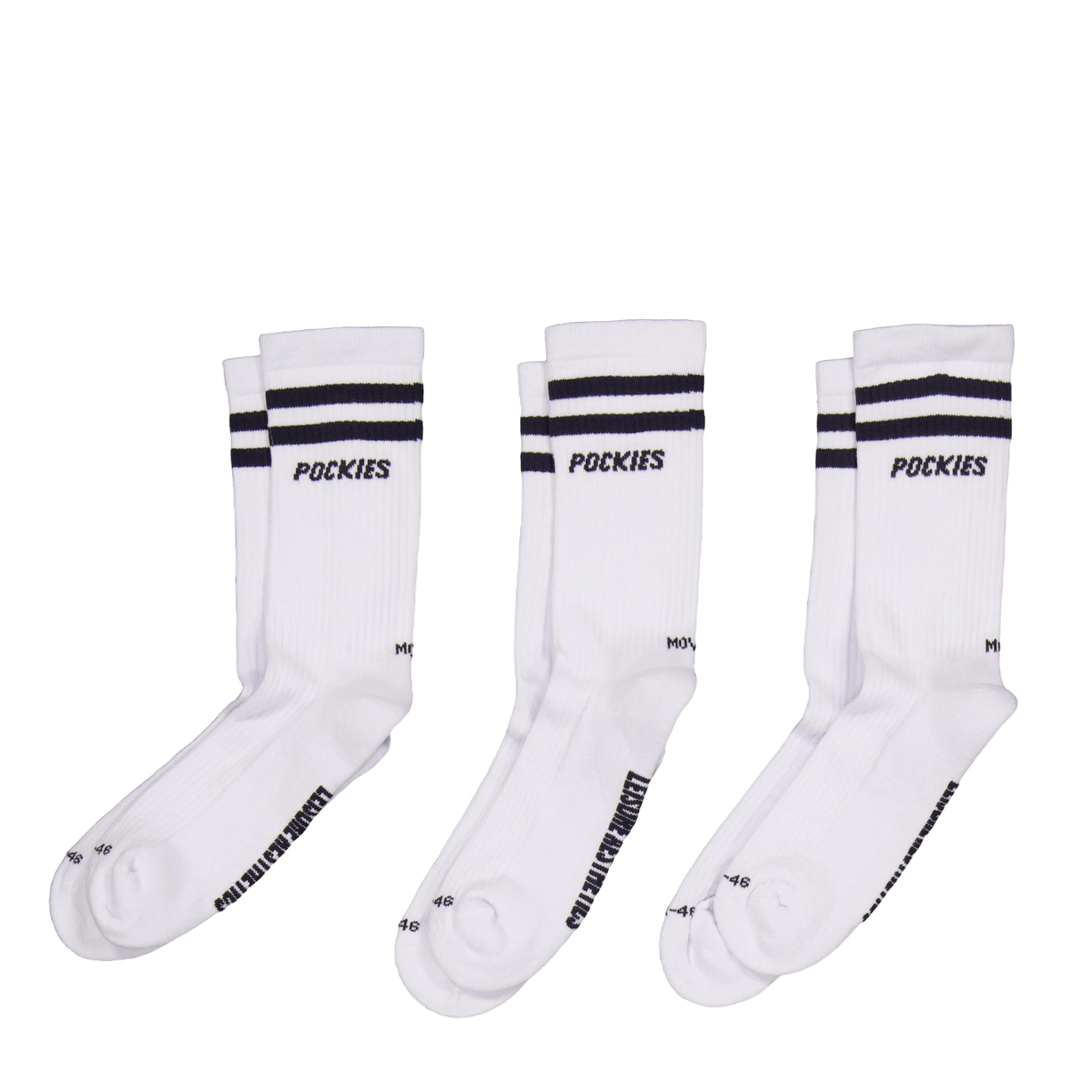 3-pack Navy Striped L.a. Socks Navy