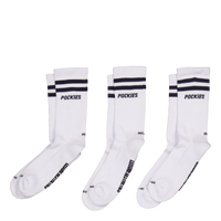 3-pack Navy Striped L.a. Socks Navy