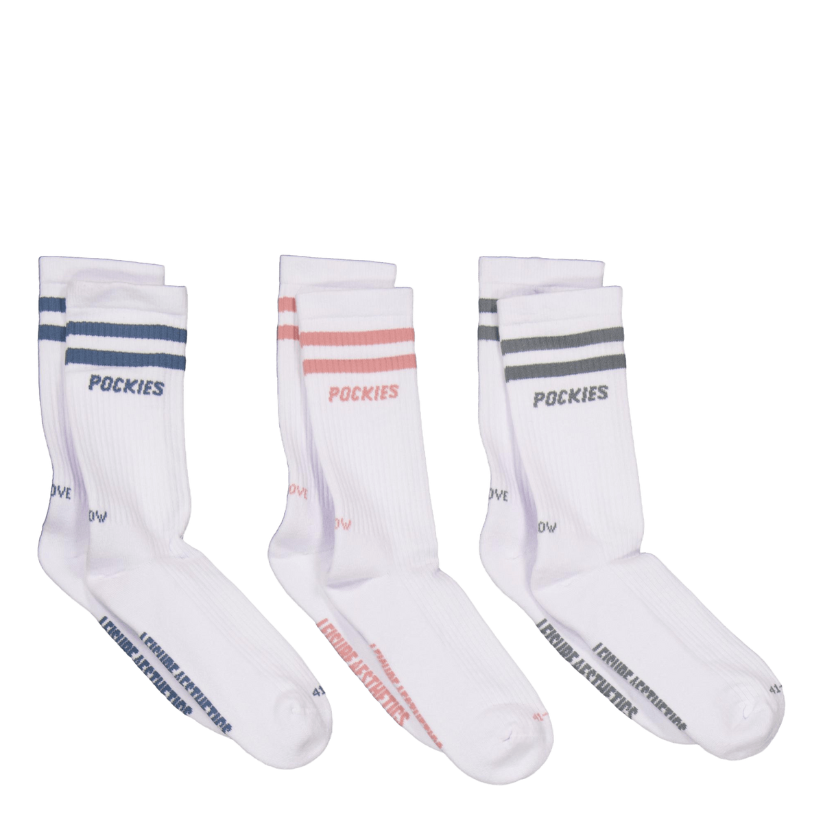 3-pack Striped L.a. Socks Mixed Colors