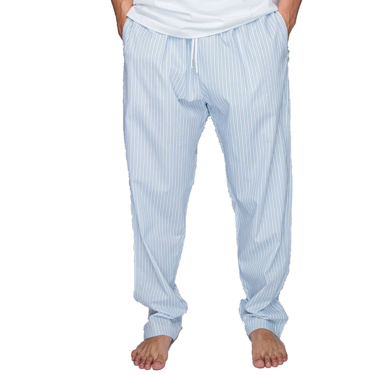 Ice Blue Striped Pyjama Pants Blue