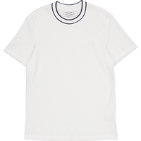 Stretch Piqué Stripe Collar T-shirt FLOUR