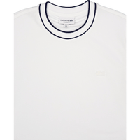 Stretch Piqué Stripe Collar T-shirt FLOUR