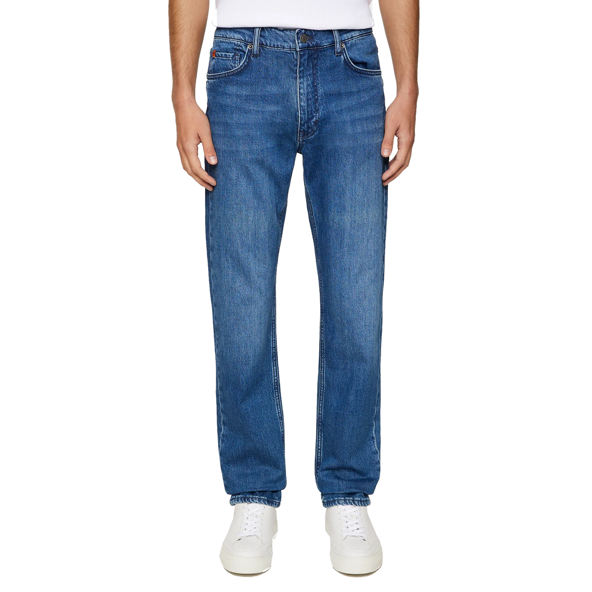 Jax Mid Wash Slim Jeans Mid Blue