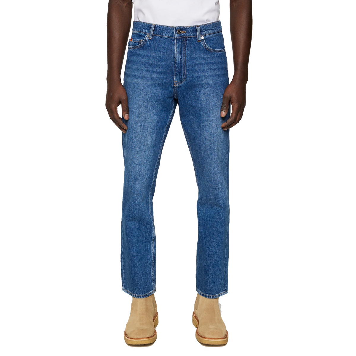 Cody Mid Wash Reg Jeans Mid Blue