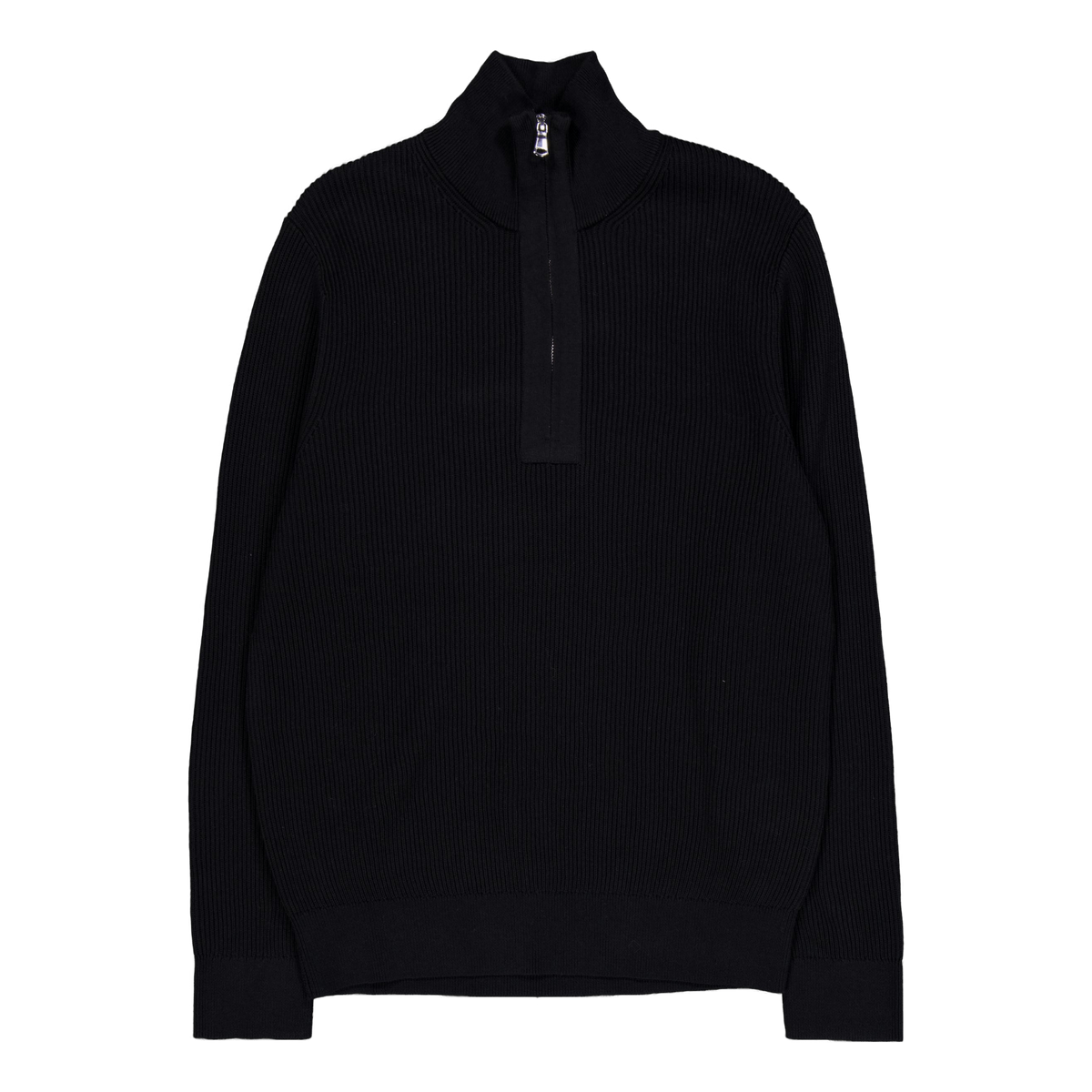 Alex Half Zip Knitted Sweater Black