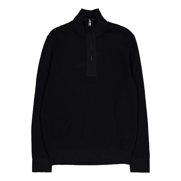 Alex Half Zip Knitted Sweater Black