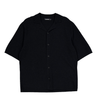 Sal Knitted Boucle Shirt Black