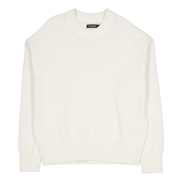 Eddy Cotton Wool Crew Neck White