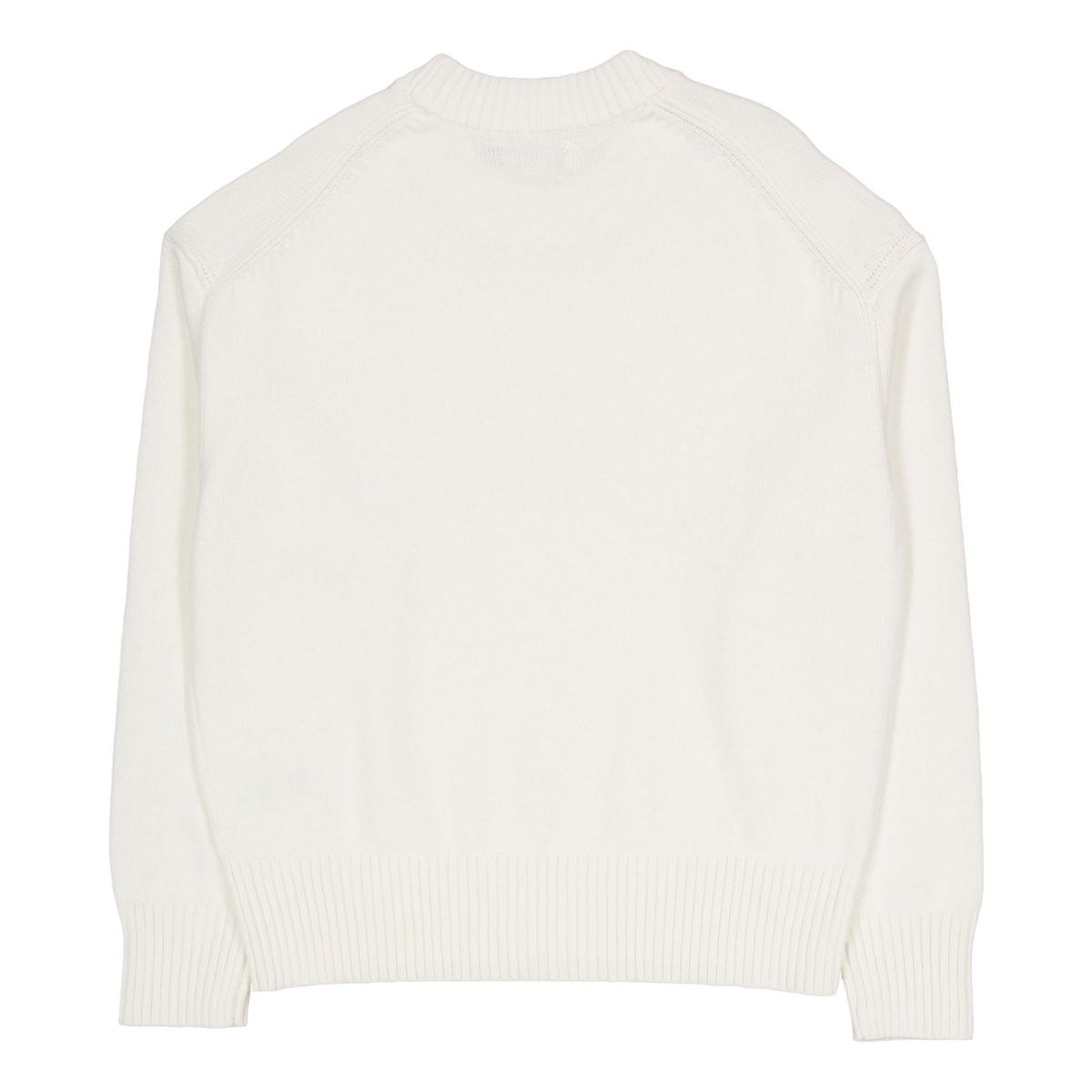 Eddy Cotton Wool Crew Neck White