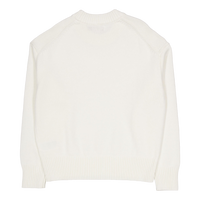 Eddy Cotton Wool Crew Neck White