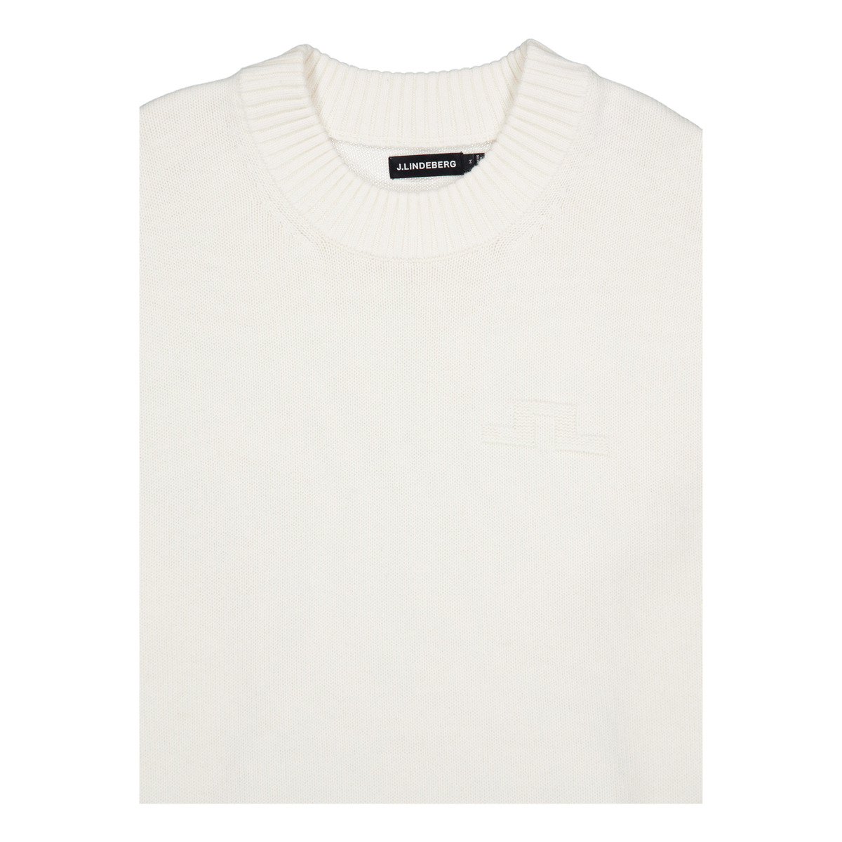 Eddy Cotton Wool Crew Neck White