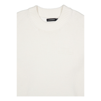 Eddy Cotton Wool Crew Neck White