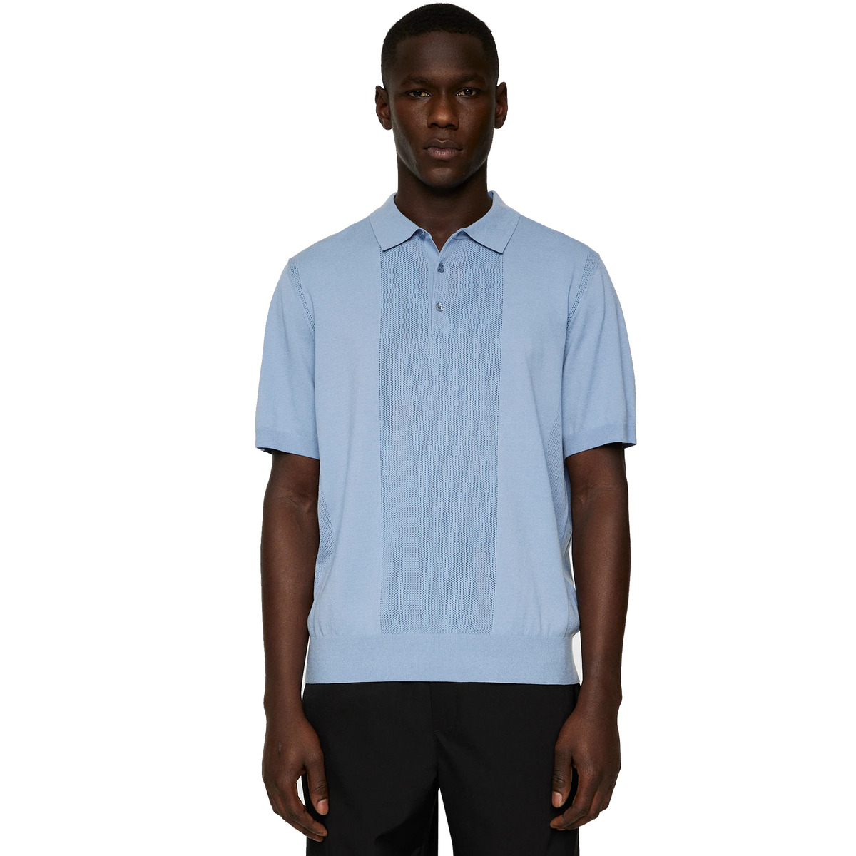 Reymond Solid Stripe Polo Rain Washed