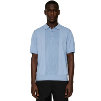 Reymond Solid Stripe Polo Rain Washed