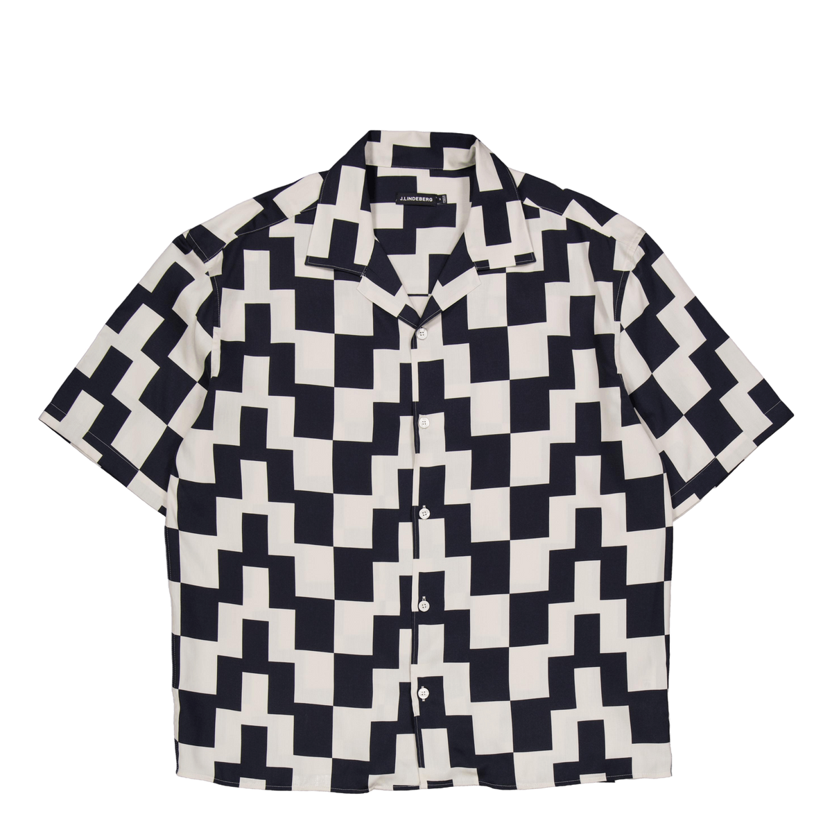 Ellis Stack Bridge Print Shirt Black