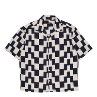 Ellis Stack Bridge Print Shirt Black