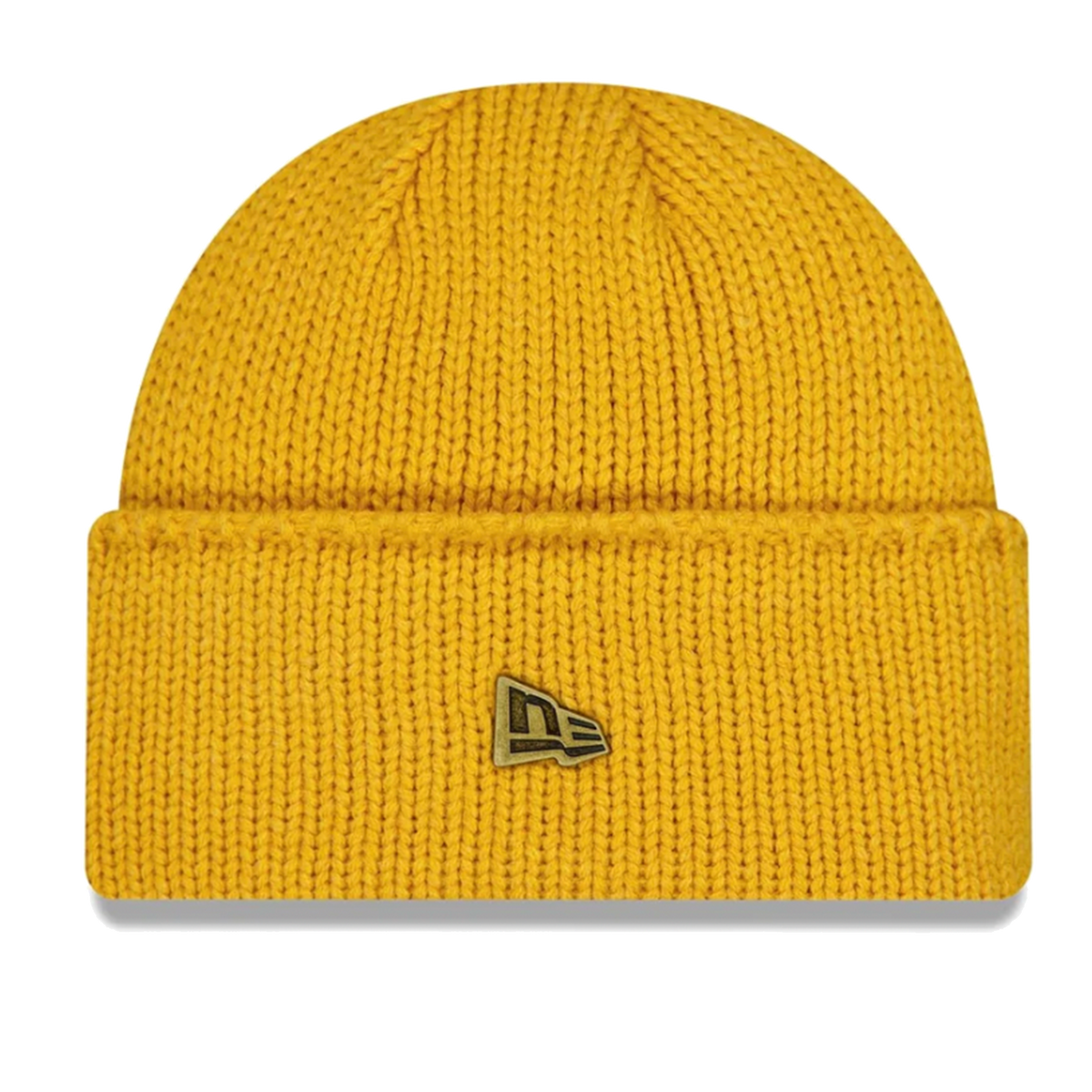 Yellow Wide Cuff Knit Beanie