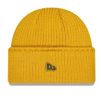 Yellow Wide Cuff Knit Beanie